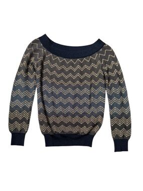 Missoni Metallic Zig Zag Sweater size 40 (4)